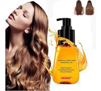 Siero anti-crespo per capelli, Essenza per capelli idratante e nutriente, Morocco Silk Bright Hair Care per capelli secchi, ricci e danneggiati
