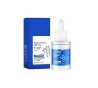 Siero antirughe al peptide di rame blu | Essenza viso a doppio strato con GHK-Cu per rassodamento e idratazione profonda | Formula leggera e non appiccicosa per una pelle più liscia (1 PC)