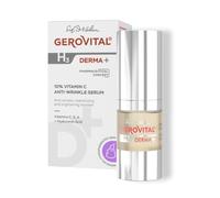 Siero Antirughe con 10% Vitamina C, Dermatocosmetico, Effetto Illuminante e Rigenerante per Macchie Scure e Pelle Spenta e Matura, Gerovital H3 Derma+ 15 ml
