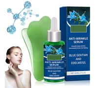 Siero antirughe, genziana blu, siero per il viso, genziana blu e stella alpina, siero per il viso, siero per il viso, siero per la cura del viso, uomini e donne