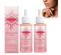 Siero Autoabbronzante Senza Sole | 2 Pezzi | Idratante E Nutriente Con Acido Ialuronico | Abbronzatura Naturale E Graduale | Olio Corpo per Un'elasticità E Luminosità Perfetta