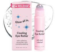 Siero contorno occhi con complesso peptidico e centella asiatica, roll-on rinfrescante da 15 ml - Formulato con acido ialuronico, ceramidi e niacinamide per uno sguardo più luminoso