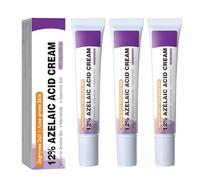 Siero di acido azelaico, 12% crema di acido azelaico, niacinamide e acido ialuronico per viso, crema viso, equilibrio, levigante pelle sensibile e macchie 20 g (M, 3 pezzi)