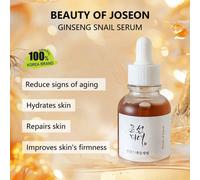 Siero di ginseng e bava di lumaca 30ml/1 fl.oz, leggero e idratante, con texture di essenza in ampolla, liscio e ad assorbimento rapido, essenza di bava di lumaca, illuminante e rivitalizzante, K-Beau