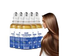 Siero di ispessimento dei capelli al rosmarino Roll-On per diradamento dei capelli, siero a base di erbe con multiflorum, cura del cuoio capelluto, bilancia l'olio, rafforza e nutre le radici