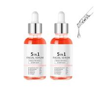 Siero di vitamina cutanea di Finones, siero rassodante 5 su 1 rughe, sollevamento di rughe ed essenza rassodante con acido ialuronico, riducono le linee sottili, nutriente e idratante (2pcs)