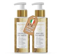 Siero e Crema Viso con Bava di Lumaca 98% (2x100 ML, Crema + Siero)