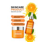 Siero E Crema Viso Duo Vitamina C Acido Ialuronico Illuminante Set Antirughe