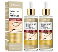 Siero Esfoliante al Riso 200ml, Siero Coreano Esfoliante al Riso, Peeling Viso Delicato,Scrub Viso Anti Punti Neri Rimozione, Riduce Pori, Idratante e Illuminante,Rimuove Cellule Morte,pelli sensibili