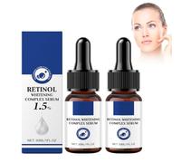 Siero Illuminante al Retinolo - 2 Pezzi, Facial Serum, Trattamento Anti-Età Viso, Formula Idratante per Pelle Luminosa, Riduzione Macchie Scure e Segni del Tempo, Texture Leggera Non Untuosa