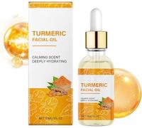 Siero illuminante alla curcuma per macchie scure, pelle spenta, idratazione profonda e riparazione, minimizzando le linee sottili. Adatto a viso e corpo.