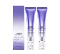 Siero labbra idratante e rimpolpante antirughe, siero labbra rimpolpante che cambia colore, effetto maschera lucida con pienezza istantanea e riduzione (2PCS)