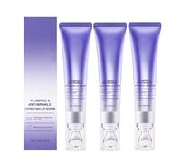 Siero labbra idratante e rimpolpante antirughe, siero labbra rimpolpante che cambia colore, effetto maschera lucida con pienezza istantanea e riduzione (3PCS)