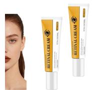 Siero occhi retinolo e retinico, booster strizzacervelli retinici anti-invecchiamento con peptidi e acido ialuronico, crema idratante occhi, liscia rughe e rughe, illumina occhiaie (2pcs)