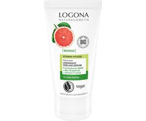 Siero peeling notturno chiarificante NOURISH con pompelmo biologico e AHA + vitamine F ed E