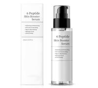 Siero Peptidi Viso, The 6 Peptide Skin Booster Serum, Siero Collagene Viso, siero Essence con Niacinamide e Acido Ialuronico, Controlla I Pori, Migliora le Rughe, Tutti I Tipi di Pelle, 100ml