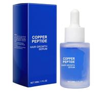 Siero per capelli al peptide di rame, 30 ml, contiene olio di semi di ricino e olio di avocado: aiuta a migliorare il volume dei capelli, nutre il cuoio capelluto e li rende più folti e forti.