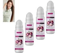 Siero per capelli di cipolla e rosmarino, siero rivitalizzante e idratante del cuoio capelluto per capelli più spessi, più forti, diradanti e voluminosi, rafforzare le radici e stimolare (4PCS)