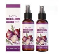 Siero per capelli di rosmarino, cipolla rossa, olio per capelli alla cipolla, leggero e non grasso, lozione nutriente, lozione idratante, cura del cuoio capelluto, olio essenziale idratante (2 pezzi)