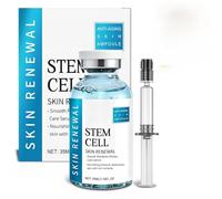 Siero per Cellule Staminali per il Viso, Siero per Microneedling, 35 ml | Microneedling Viso,Siero Sterile, Siero all'acido Ialuronico, Riduce le Rughe, Rassoda la Pelle, Idrata e nutre