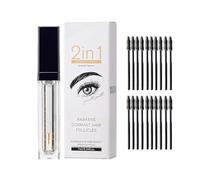 Siero per Ciglia E Sopracciglia Da 7ml, Con 20 Pennelli per Ciglia, Siero per Ciglia E Sopracciglia 2 in 1, Ciglia Dall'aspetto Naturalmente Pieno, Per Più Spesse E Più Lunghe
