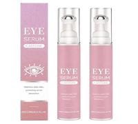 Siero per gli occhi alla caffeina con sfera massaggiante a 360°, crema anti-età per gli occhi contro occhiaie, borse e gonfiori, trattamento antirughe per il contorno occhi per ridurre rughe (2PCS)