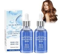 Siero Per La Crescita Dei Capelli, 2 PCS Siero Per La Crescita Dei Capelli Ai Peptidi Di Rame, Anticaduta Dei Capelli, Nutre Il Cuoio Capelluto
