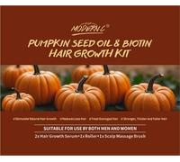 Siero Per La Crescita Dei Capelli All'olio Di Semi Di Zucca E Biotina, Kit Per La Crescita Dei Capelli Con Rullo E Massaggiatore Per Il Cuoio Capelluto, Confezione Da 2 Da 30ml