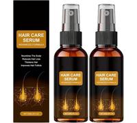 Siero per la crescita dei capelli con olio di ricino e rosmarino biologico, spray ispessente, trattamento nutriente per il cuoio capelluto, migliora l'effetto crespo, rinforza le radici