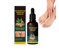 Siero per la crescita delle unghie allo zenzero e olio dell'albero del tè Cura delle unghie - Rinforzante per unghie danneggiate, Kit di riparazione intensivo con indurente extra forte (1 bottiglia)