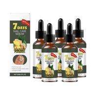 Siero per la crescita delle unghie allo zenzero Strengthener, 7 giorni di trattamento delle unghie danneggiate, olio per la cura delle cuticole per una lucentezza naturale, supporto fungo, olio per