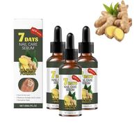 Siero per la crescita delle unghie allo zenzero Strengthener, 7 giorni di trattamento delle unghie danneggiate, olio per la cura delle cuticole per una lucentezza naturale, supporto fungo, olio per