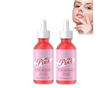 Siero per Labbra Rosa - Trattamento Idratante E Rigenerante, 2 Pezzi, Per Labbra Carnose, Effetto Lucido E Maschera Notturna, Ideale per Labbra Secche E Screpolate