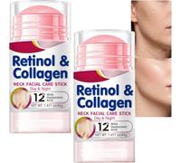 Siero rassodante al retinolo e collagene per viso e collo, balsamo con acido ialuronico, crema idratante antirughe per sollevare e rassodare la pelle flaccida (2 pezzi)