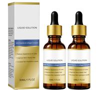 Siero rassodante per il viso, siero anti-invecchiamento ai peptidi e al collagene, idratante e rassodante per il viso, riduce le rughe e le rughe, per tutti i tipi di pelle. (2 pezzi)