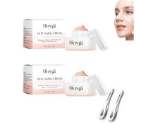 Siero riempitivo antirughe, crema rassodante per la pelle del viso, siero al collagene per il viso, riparazione rapida delle rughe, stimola il collagene della pelle, più pieno e idratante (2 pezzi)