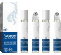 Siero Roll-On al Rosmarino per la Crescita dei Capelli, 30 ml x 2 - Siero Bloccante del Cuoio Capelluto che Favorisce il Flusso di Ossigeno, Riduce la Perdita