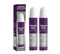 Siero Roll-On Ispessinte per la Caduta dei Capelli - Trattamento Naturale per il Cuoio Capelluto e i Capelli Diradati, Formula Non Grassa a Rapido Assorbimento, Riduce il Sebo in Eccesso (2 PCS)