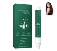 Siero Roll-On per la Crescita dei Capelli 2026, Olio per Capelli al Rosmarino e Zenzero, Applicatore Roll-On Leggero e Non Grasso, Adatto Sia per Uomini che per Donne