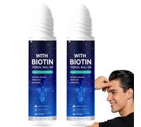 Siero roll-on per la crescita dei capelli con rosmarino, siero nutriente per cuoio capelluto per cap/ello fine, olio rosmarino volumizzante per cab/loro più volume, suo/ero trattamento (2PCS)