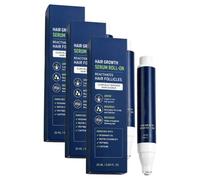 Siero roll-on per la crescita dei capelli, sei principi attivi, formula vegetale, design con cuscinetto a sfera