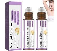 Siero sbiancante per ascelle, siero per ascelle roll on, siero deodorante per ascelle, siero schiarente per ascelle, gomiti, ginocchia, aree private, adatto a tutta la pelle (2pcs)