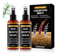 Siero spray per capelli per uomini/donne, accelera la crescita, previene la caduta, con Biotina e rosmarino, favorisce capelli e barba, delicato, 60 ml（Due bottiglie）