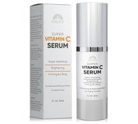 Siero super vitamina C per donne sopra i 70 anni: vitamina C, vitamina E, acido ialuronico, caffeina, idratante, rassoda, solleva, leviga, bersagli, macchie di età, rughe, formula tutto in uno per
