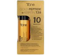 Tahe Gold Peptide α Keratin Siero T28 per capelli danneggiati con Multipeptidi, cheratina vegetale e oro liquido, 100 ml