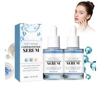 Siero Viso Al Peptide Di Rame Blu - 2 Pezzi - Formula Anti-Age Potente per Idratare, Ridurre Rughe E Linee Sottili, Migliorare Elasticità - Cura Della Pelle E Bellezza