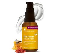 Siero viso al veleno d'api per viso e collo con miele di Manuka, estratto di Goji e vitamina E, formula a base vegetale, accuratamente formulato per mantenere la pelle giovane e sana