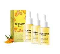 Siero viso alla curcuma con latte al 15%, siero anti-invecchiamento per le donne, pelle rimpolpata e liscia, cura naturale schiarente alla curcuma, idratante e riparatore, olio viso acido V C (3PCS)