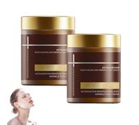 Siero viso all'astaxantina per donna, crema anti-età doppia all'astaxantina e vitamina C, crema idratante antirughe, lozione rassodante per tutti i tipi di pelle
