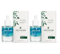 Siero Viso Aloe Vera e Acido Ialuronico, Serum Idratante con Estratti Botanici e Petali Floreali, Pelle Morbida e Luminosa, Made in Italy - 2 Unita da 35ml